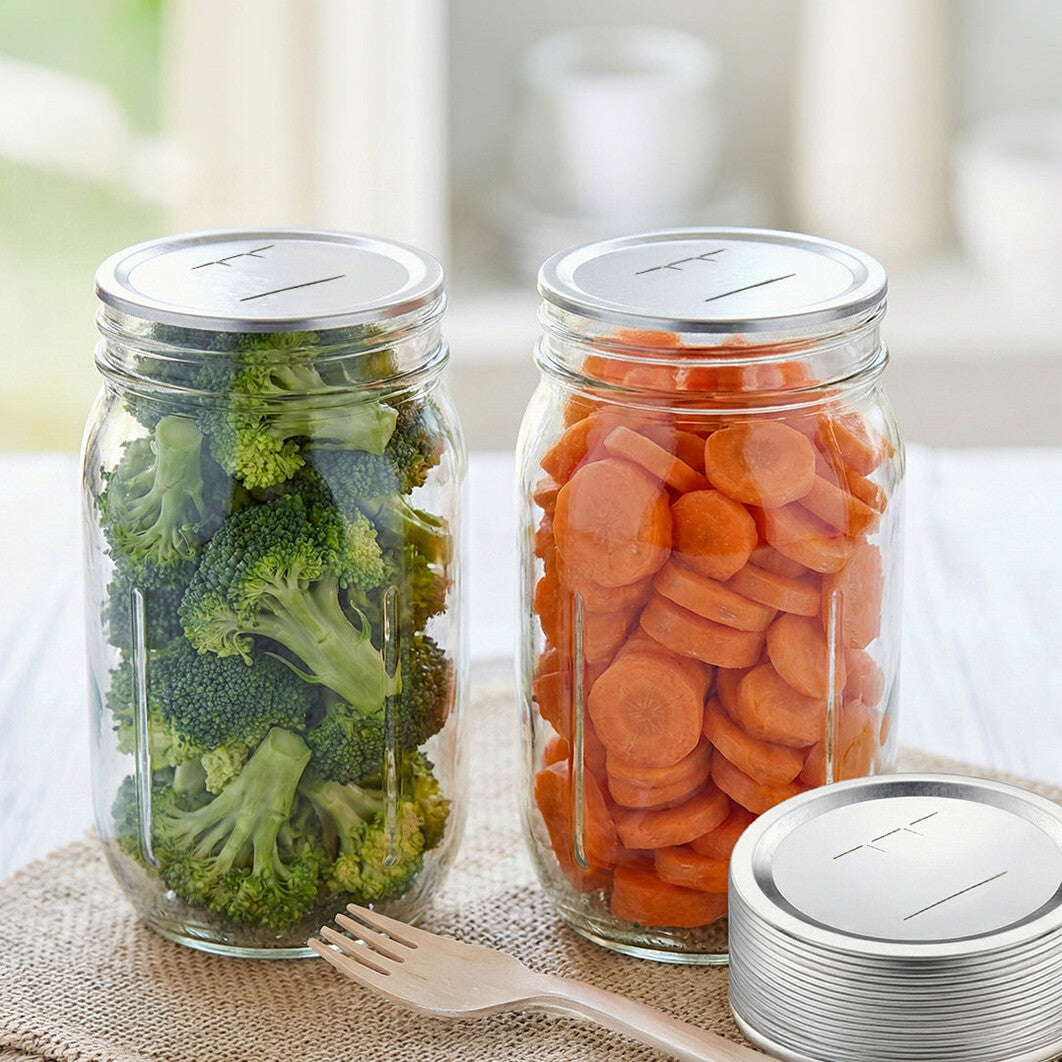 Mason Jar Vacuum Lids (12-Pack)