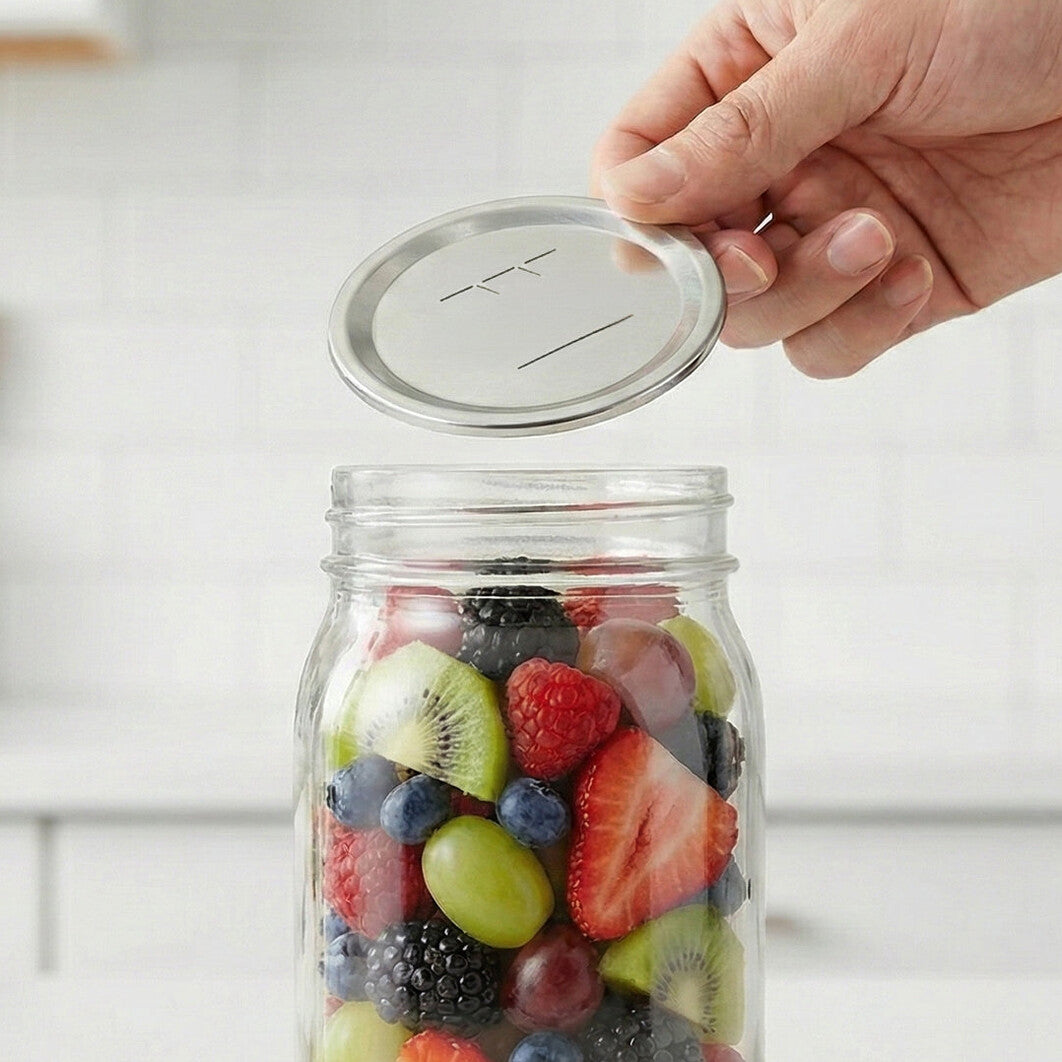 Mason Jar Vacuum Lids (12-Pack)