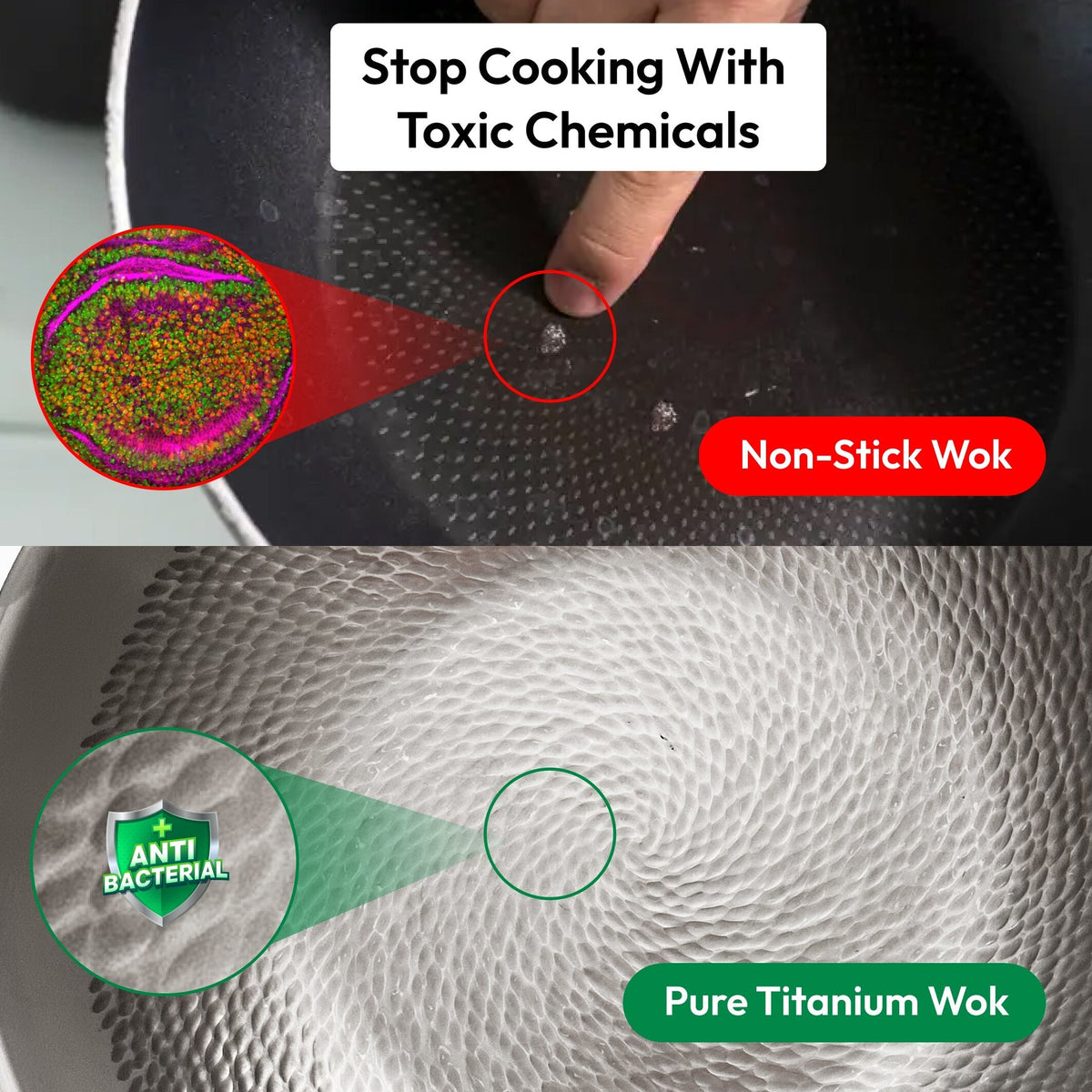 Pure Titanium Wok