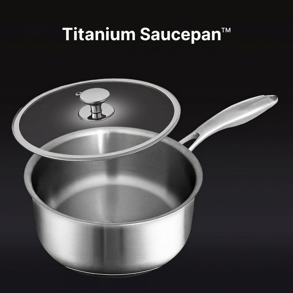 8-Piece Pure Titanium Cookware Set