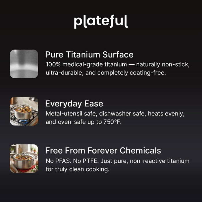 Pure Titanium Stock Pot