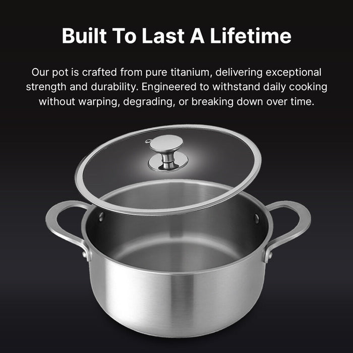 Pure Titanium Stock Pot