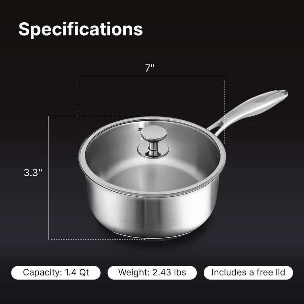 Pure Titanium Saucepan
