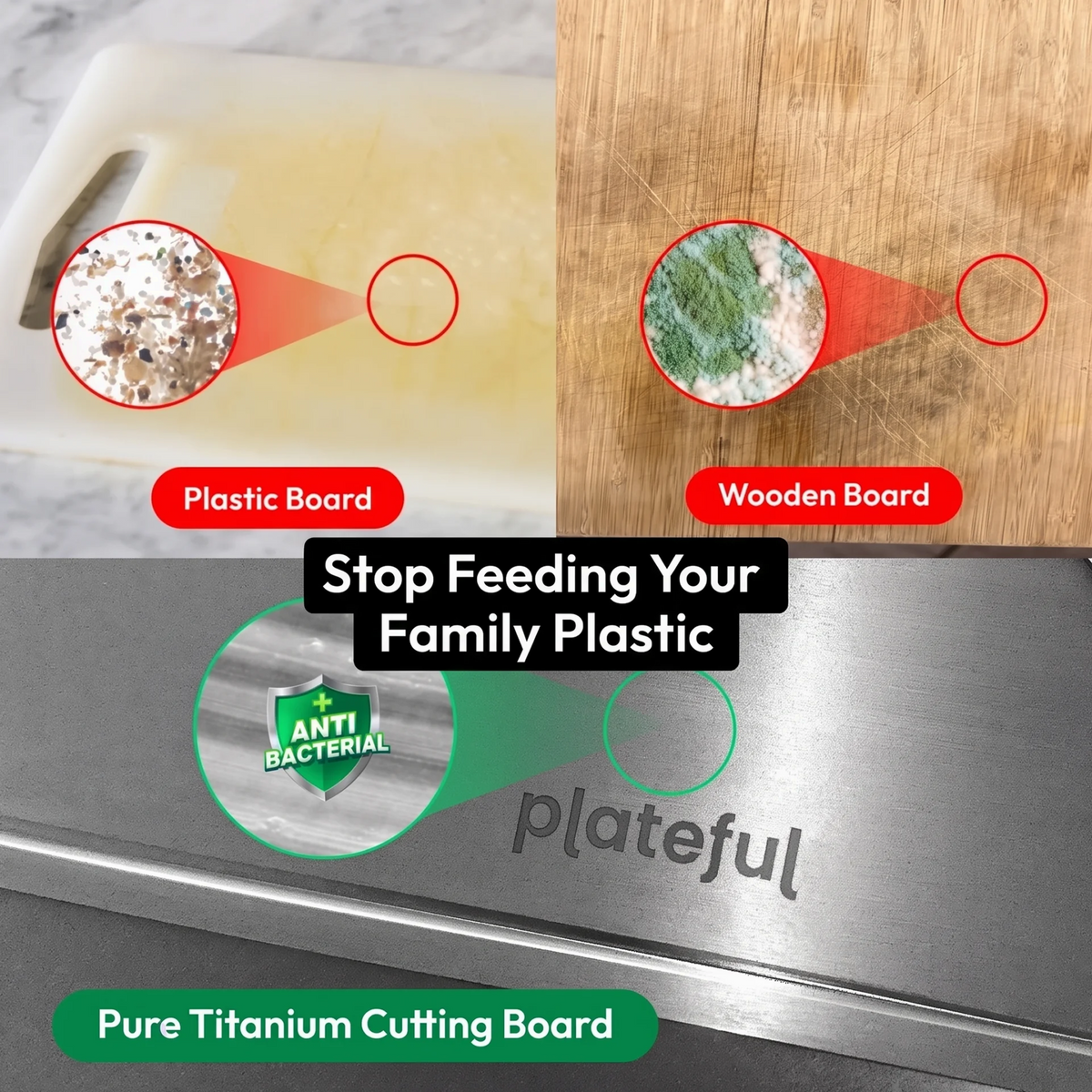 Pure Titanium Cutting Board