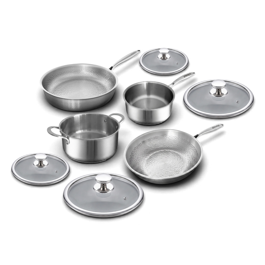 8-Piece Pure Titanium Cookware Set