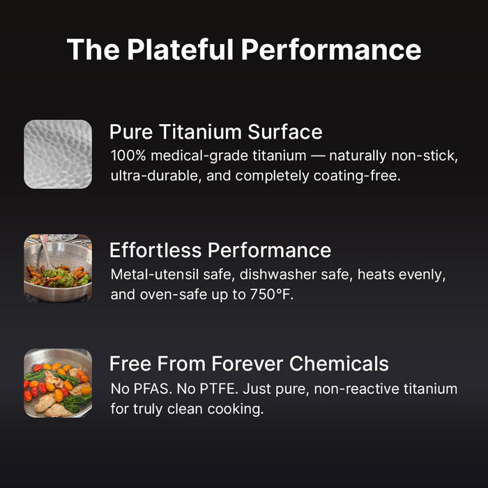8-Piece Pure Titanium Cookware Set