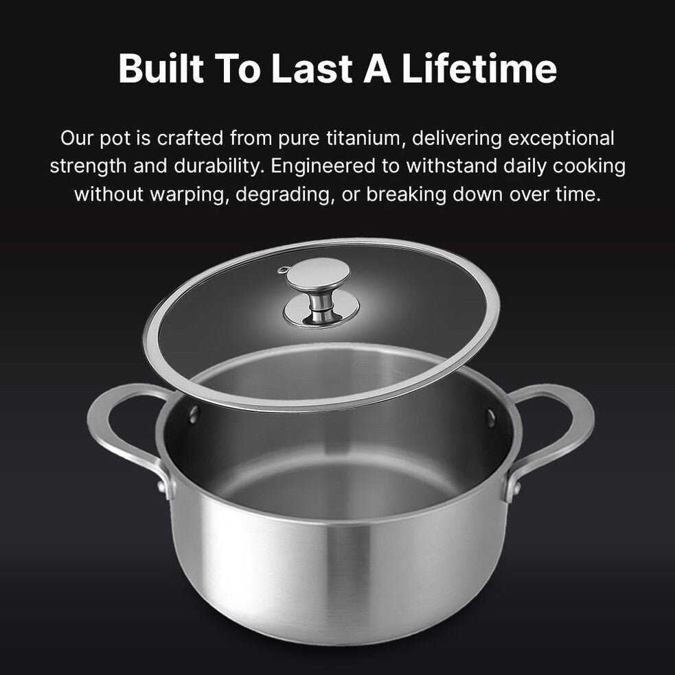 Pure Titanium Stock Pot