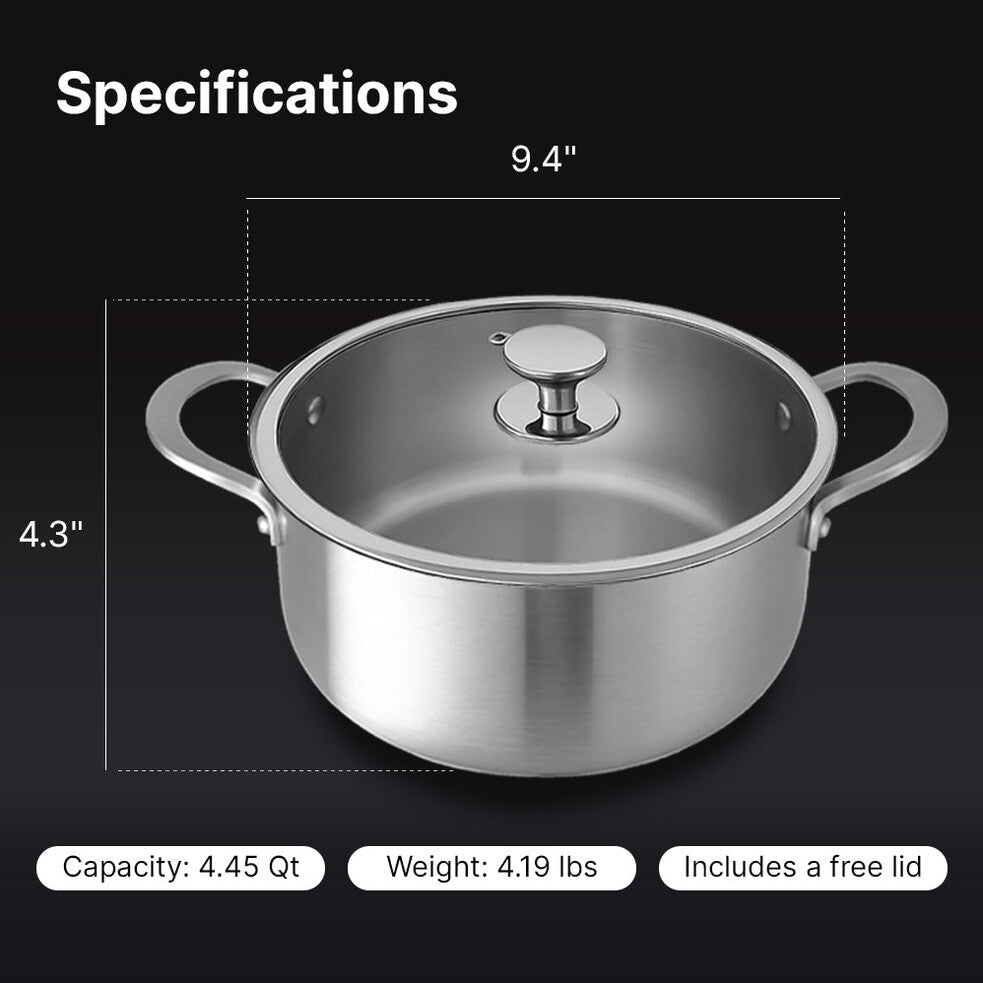 Pure Titanium Stock Pot