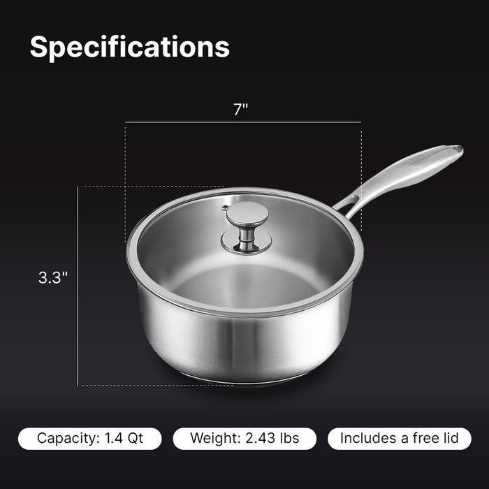 Pure Titanium Saucepan